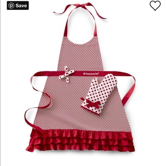 Williams-Sonoma for American Girl Adult Apron & Oven Mitt set NWT